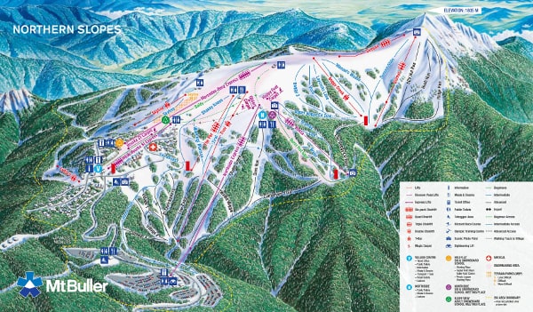 Mount Buller North Ski Trail Map
