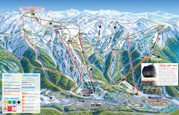 Thredbo Ski Trail Map