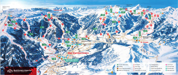 Bad Kleinkirchheim Ski Resort Ski Trail Map