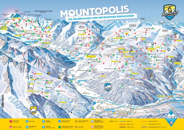 Mayrhofen Ski Trail Map