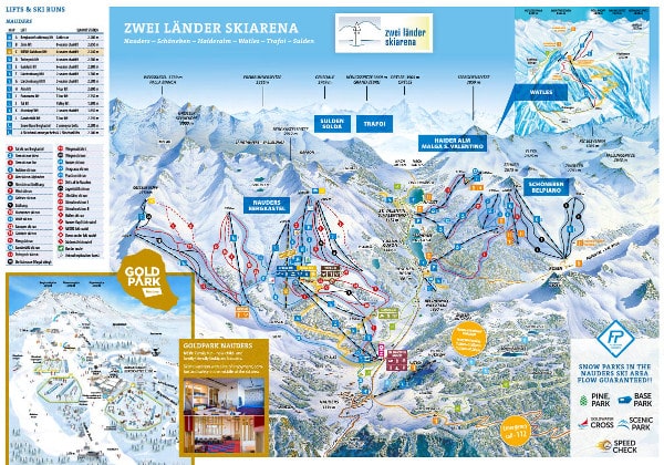 Nauders Ski Resort Ski Map