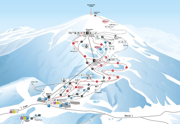 Patscherkofel Ski Resort Ski Trail Map