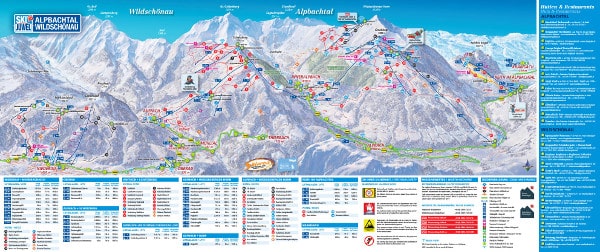 Wildschönau Ski Resort Ski Trail Map