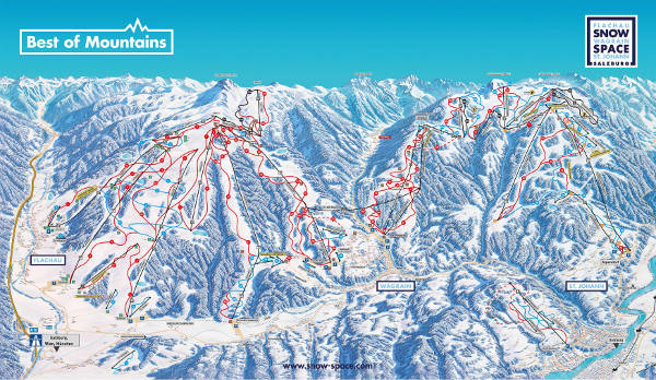 Snow Space Ski Resort Ski Trail Map