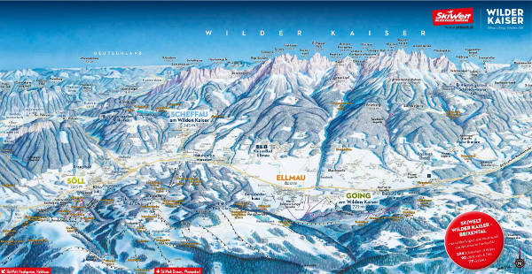 Wilder Kaiser Ski Trail Map