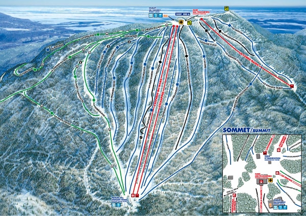 Mont Sainte Anne Ski Resort Ski Trail Map North