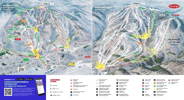 Tremblant Ski Resort Ski Trail Map 