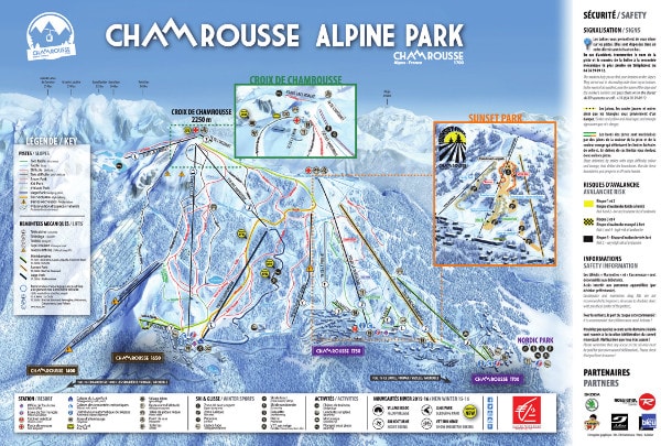 Chamrousse Ski Trail Map