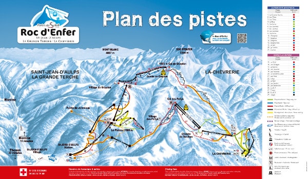 Roc d'Enfer Ski Trail Map