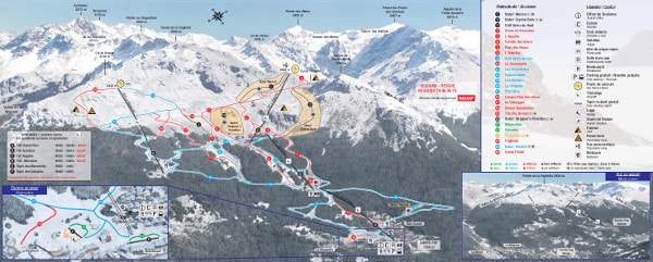 Sainte Foy Ski Resort Ski Trail Map
