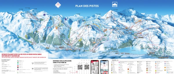 Tignes Ski Resort Ski Trail Map