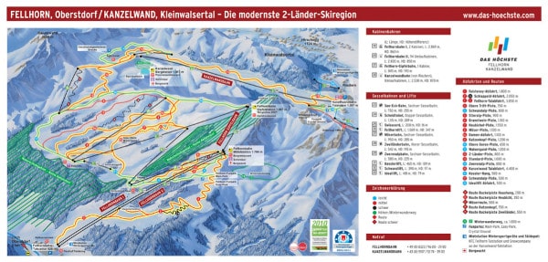 Fellhorn Kanzelwand Ski Resort Ski Trail Map