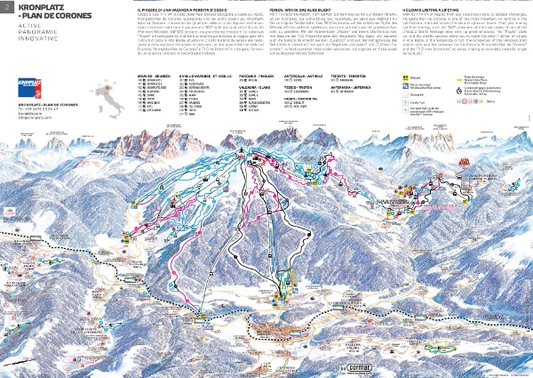 Plan De Corones Ski Trail Map