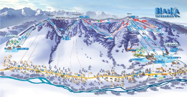 Kotelnica Ski Trail Map