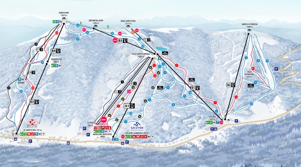 Szczyrk Ski Trail Map