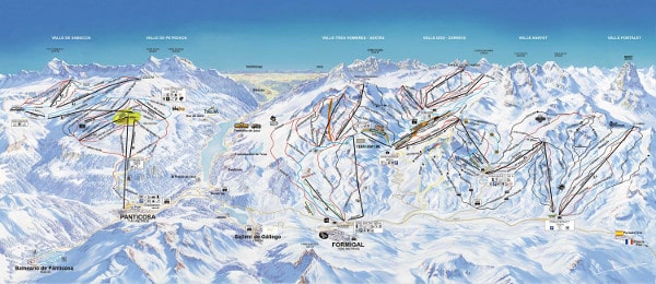 Formigal Panticosa Ski Trail Map