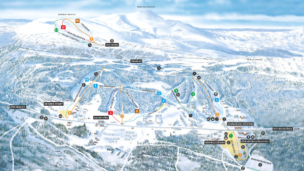 Edsasdalen Ski Trail Map