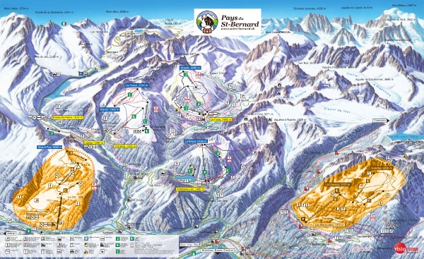 Saint Bernard Ski Trail Map