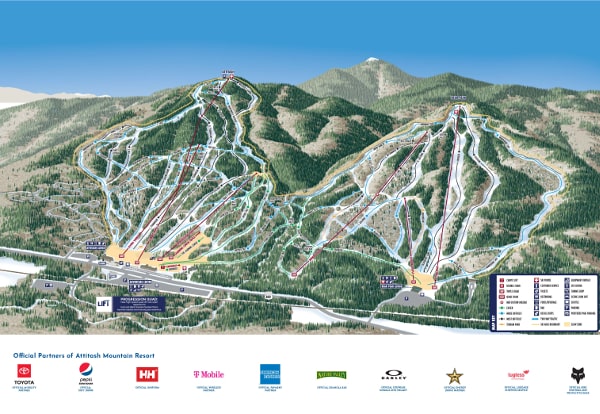 Attitash Ski Resort Ski Trail Map