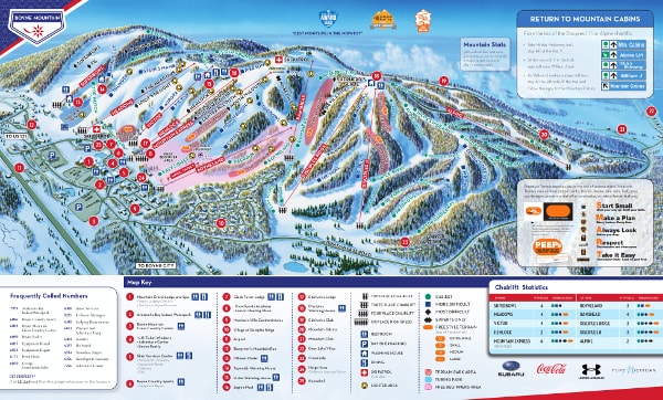 Boyne Mountain Ski Resort Ski Trail Map