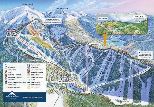 Eagle Point Ski Trail Map