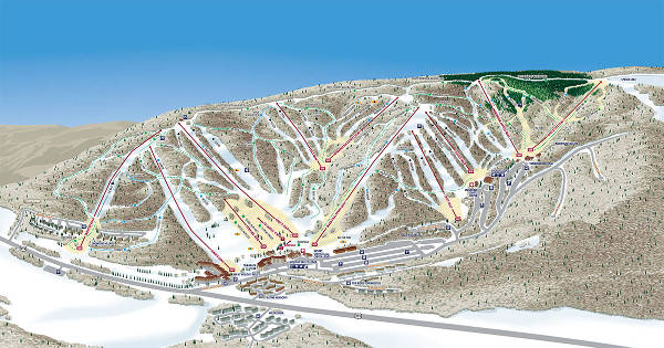 Holiday Valley Ski Resort Ski Map