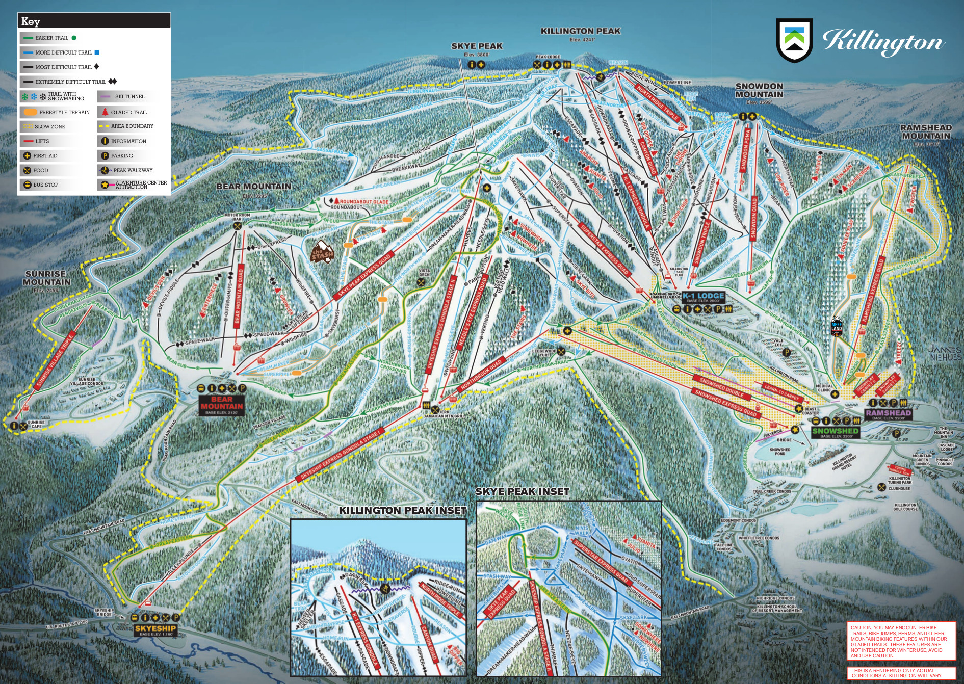 Killington Ski Trail Map Free Download