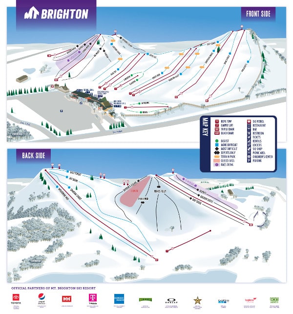 Mt Brighton Ski Resort Ski Trail Map 2023