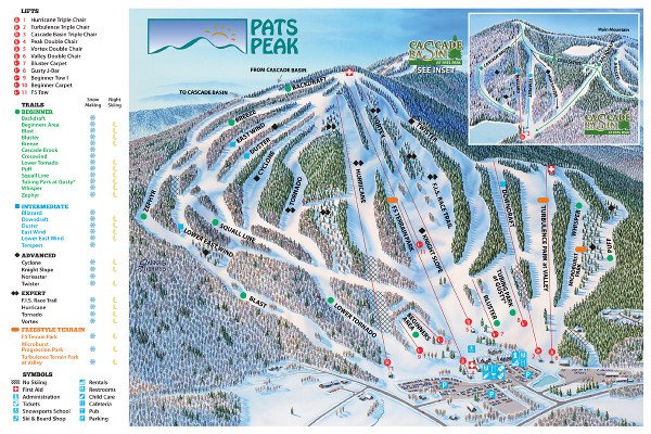 Pats Peak Ski Resort Ski Map