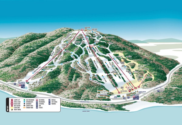 Shawnee Peak Ski Trail Map