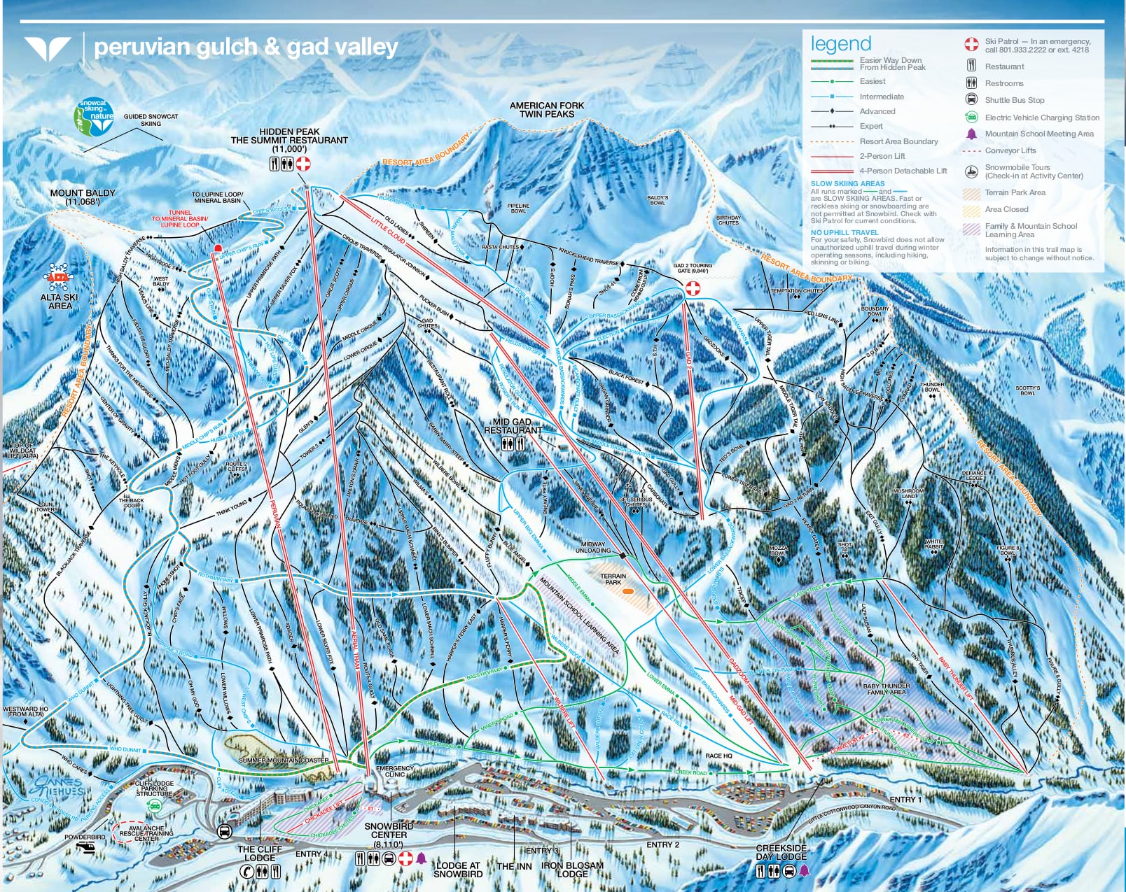 Snowbird Ski Trail Map Free Download