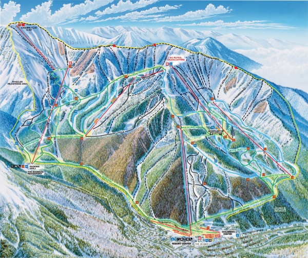 Taos Ski Valley Ski Trail Map
