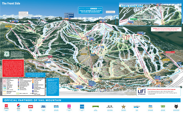 Vail Ski Resort Ski Map