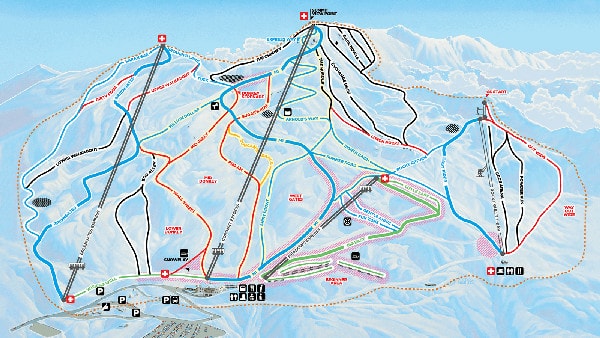 Coronet Peak Ski Trail Map