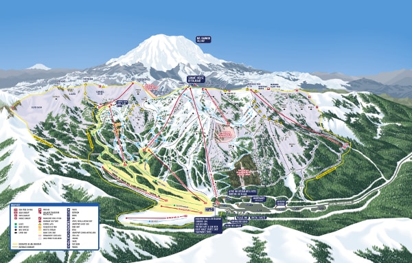 Crystal Mountain Resort Ski Trail Map