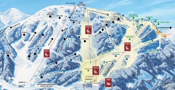 Mount Spokane Resort Ski Trail Map