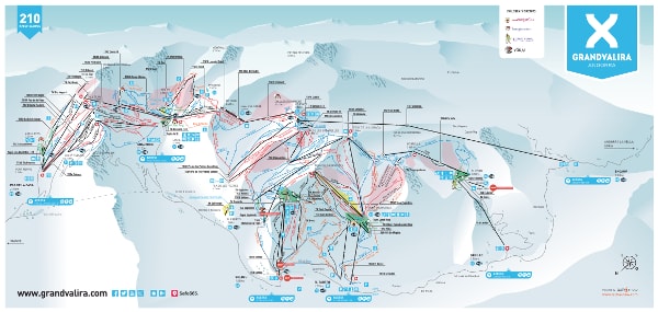 Grandvalira Ski Resort Ski Map