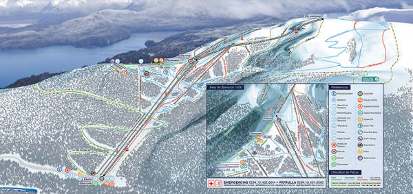 Cerro Bayo Ski Trail Map