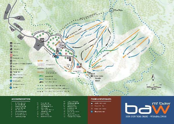 Mount Baw Baw Ski Trail Map
