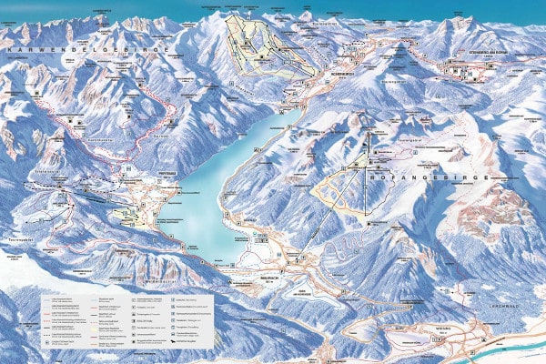 Achensee Ski Trail Map