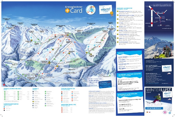 Grossglockner Ski Resort Ski Trail Map