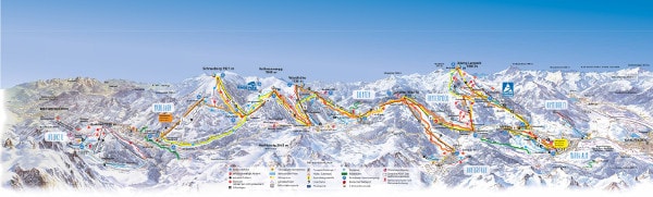 HochKonig Ski Resort Ski Trail Map