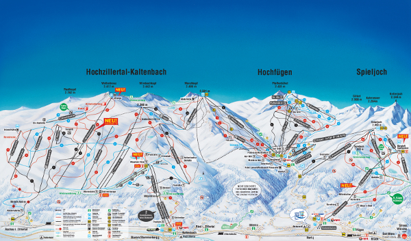 Spieljoch Ski Resort Ski Trail Map