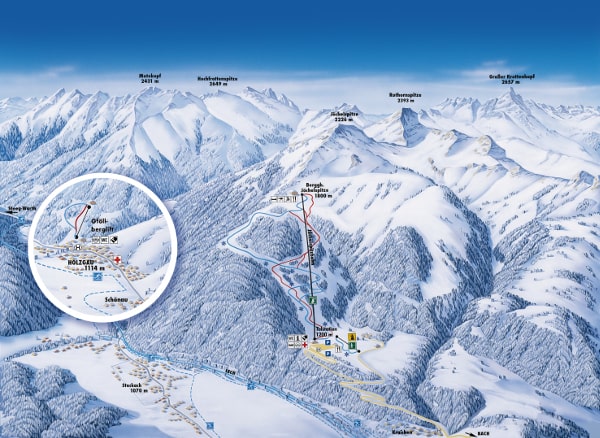 Joechelspitze Ski Resort Ski Trail Map