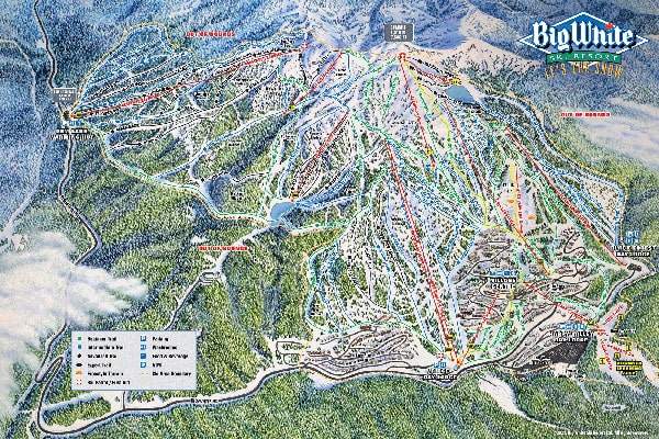 Big White Ski Resort Ski Trail Map