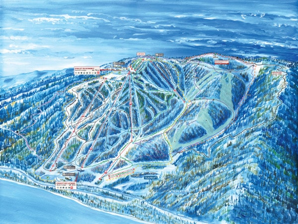 Le Massif Ski Resort Ski Map