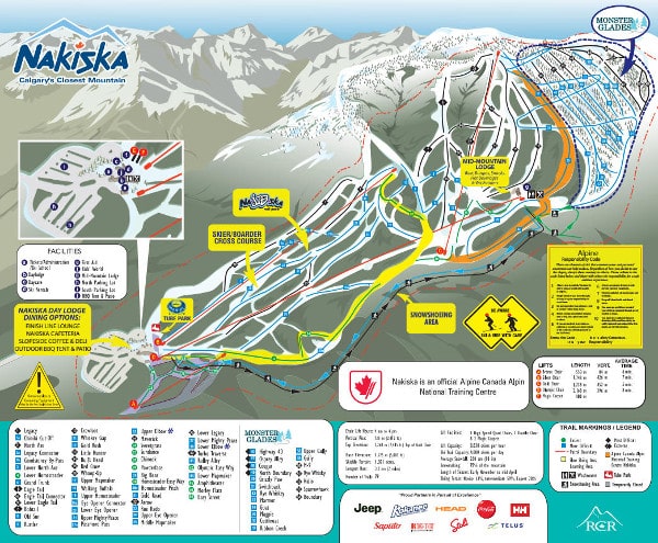 Nakiska Ski Resort Ski Trail Map