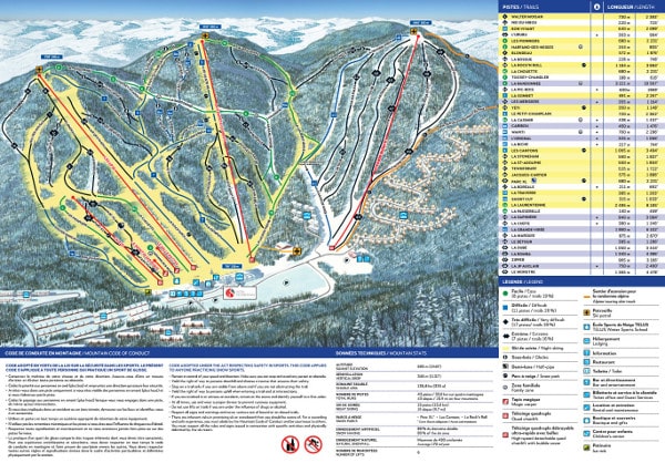 Stoneham Ski Resort Ski Trail Map