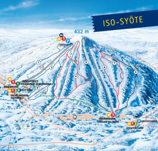 Iso Syote Ski Trail Map
