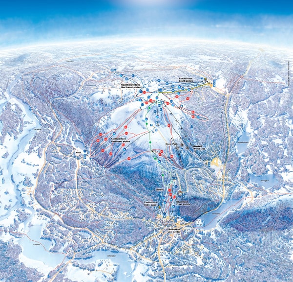 Levi Ski Trail Map